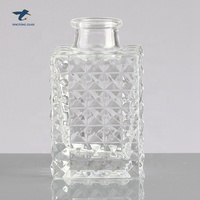 Bouteille en verre de whisky transparente de 500ml 750ml 1000ml peut être personnalisée