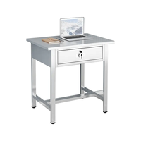 Établi de bureau et tiroir en acier inoxydable 304 de conception moderne pour le bureau et l'hôpital Établi d'atelier de laboratoire informatique