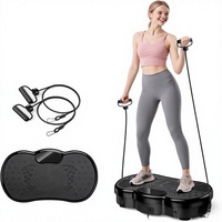 Plateforme vibrante d'exercice pour le corps entier, capacité de charge de 300 lb, 120 niveaux de vitesse, 9 modes d'entraînement, tonification musculaire