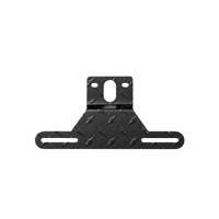 Cadre de plaque d'immatriculation en aluminium noir de style américain avec surface oxydée résistante à la rouille pour feux de remorque OLIVER