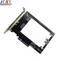Tarjeta Adaptadora PCI-E 4.0 8X a 2 * EDSFF E1.S, Conector SSD, Tarjeta de Expansión, Compatible con Placa Base PCIe X4x4 Bifurcation