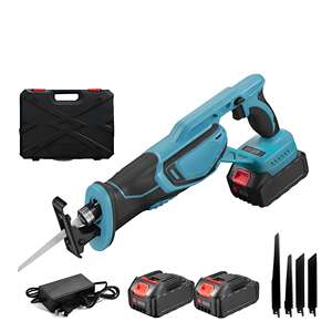 Sierra Recíproca Inalámbrica China de 18V con Batería de Litio Recargable y Motor sin Escobillas para Cortar Madera y Metal, Color Amarillo - Product Image 4