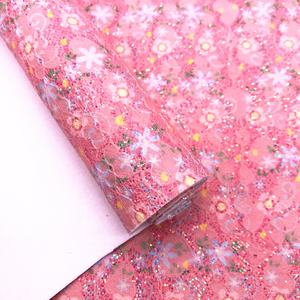 <span class=keywords><strong>Cuerina</strong></span> bordado Floral encaje malla grueso brillo cuero versátil para lazos sofá prendas textiles para el hogar vestidos tejidos - Product Image 1