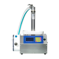 Machine de remplissage semi-automatique à pompe à engrenages à commande numérique pour liquides visqueux (huile, shampoing, après-shampoing, glycérine, gel douche)