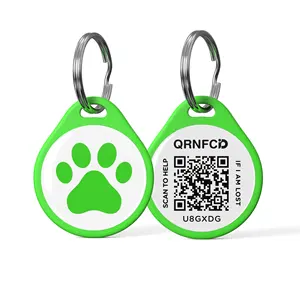 Custom NFC QR Code Epoxy Pet Dog ID Tag