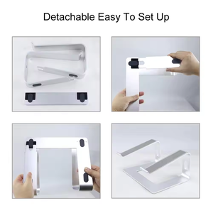 <span class=keywords><strong>Support</strong></span> pour ordinateur <span class=keywords><strong>portable</strong></span> Great Roc ultra fin en aluminium noir et blanc, compatible avec les ordinateurs portables de 15,6 pouces et moins, <span class=keywords><strong>portable</strong></span> pour MacBook, tablette, ordinateur <span class=keywords><strong>portable</strong></span> - Product Image 6