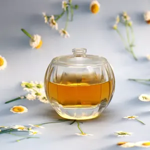 Récipient de parfum en forme unique de nouvelle conception bouteille de parfum en verre vide en gros