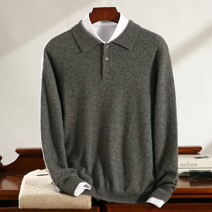 Maglione in <span class=keywords><strong>Cashmere</strong></span> da <span class=keywords><strong>Uomo</strong></span> per Affari, Classico Pullover Invernale in <span class=keywords><strong>Maglia</strong></span>, Produzione in Mongolia - Product Image 4