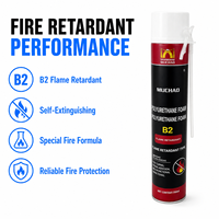 Mousse polyuréthane ignifuge A22 750ml, mousse PU ignifuge B2 en spray pour les projets de protection incendie des bureaux et des résidences