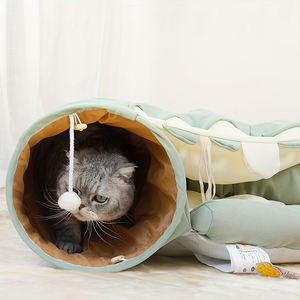 Produtos para Animais de Estimação Túnel de Dormir Multifuncional Interno Macio e Respirável para Gatos com Removível - Product Image 4