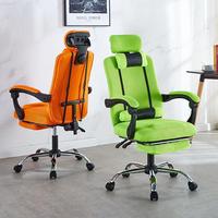 Chaise de bureau ergonomique en maille, réglable en hauteur, pivotante et inclinable, avec repose-pieds, vente en gros d'usine