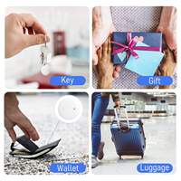 Localizador GPS Inteligente, Sistema Dual, Localizador de Objetos Perdidos, Compatible con Logotipo Personalizado OEM, CR2032, IP67, Mini Etiqueta al por Mayor