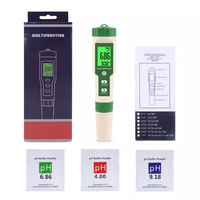 EZ-9910 Ventes chaudes Mètres de pH numériques Aquariums Testeur de qualité de l'eau portable Étanche 5 en 1 Température Orp Ec Tds Mètre de pH