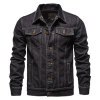 Fabricant OEM Veste chemise en jean mince printemps automne Vêtements de travail de style japonais pour jeunes Veste en jean pour hommes