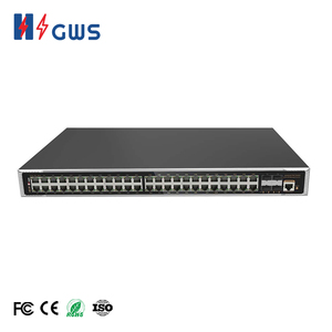 Commutateurs réseau industriels PoE Gigabit gérés avec 48 ports RJ45 10/100/1000 et 4 ports SFP+ 1/10G en uplink fibre optique - Product Image 1