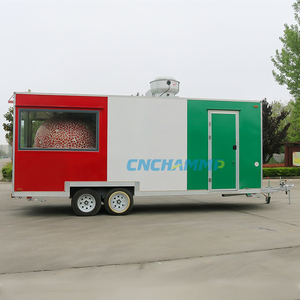 Chammp thép không gỉ di động thực phẩm Xe tải bánh <span class=keywords><strong>pizza</strong></span> phục vụ Trailer với lò Hot Dog giỏ hàng bia để bán - Product Image 5