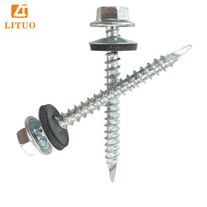 Tornillos Autorroscantes para Techo de Alta Calidad con Punta de Espada y Cabeza Hexagonal con Arandela de Metal-EPDM, Tornillos de Cabeza Hexagonal con Punta Afilada de Venta Caliente - Product Image 2