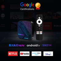 2022 plus récent Hakomini Google certifié TV Box HAKO MINI Y4 S905Y4 2GB 8GB /4GB 32GB Android 11 OS 4K décodeur intelligent