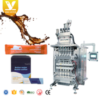 Machine d'emballage de liquide expresso 4 à 6 voies entièrement automatique pour les sacs de pochettes en papier à déchirure instantanée et facile à plusieurs voies