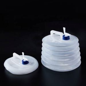 Custom Screen Printed Logo PE <b>Collapsible</b> Bucket Food Grade Outdoor Portable Car Camping Water <b>Storage</b> Tank - Product Image 3
