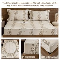 Parure de draps imprimés 100 % coton respirants de haute qualité pour chambre à coucher, taille personnalisée pour toutes les saisons, vente en gros