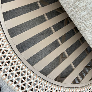 أريكة خارجية مستديرة فاخرة من الألومنيوم لشرفة حديقة ومنتجع وفيلا - Product Image 5