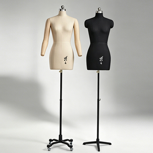 Maniquí de Sastre Económico, Medio Cuerpo Femenino Ajustable, para Confección de Vestidos, Talla Japonesa, para Sastre y Alta Costura - Product Image 2