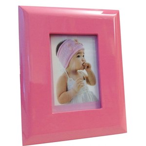 PHOTOFRAME <b>PINK</b> PARTIALLY FLAT-100x150mm Customizable Wooden Photo <b>Frame</b> for Home Use 100x150mm - Product Image 1