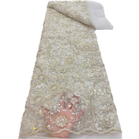 Tissu de mariée de luxe, perles de mariage, séquence, dentelle, broderie, dentelle, vêtements pour femmes
