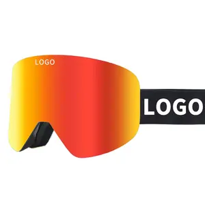 Yijia Optical Atacado Novo Design snow board óculos óculos personalizados snowboard óculos de esqui magnético óculos snowmobile
