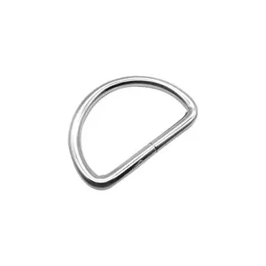 Customized Color Metal D-rings Iron 304 Stainless Steel 2 Inches D Shape Ring Loop Buckle For Bag Backpack