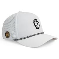 Casquette de golf et de baseball unisexe HS51 de haute qualité avec patch en caoutchouc personnalisé, cordon imperméable, idéale pour le surf, le kayak, la plage et l'usage quotidien décontracté