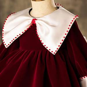 Осенние хлопковые платья для девочек с длинным рукавом и лямками в стиле принцессы, повседневная одежда для выпускного вечера, Весенняя юбка с длинным рукавом, Однотонная юбка с принтом - Product Image 5