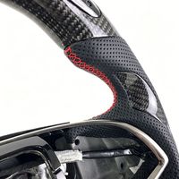 Amélioration de l'intérieur de la voiture, volant personnalisé en fibre de carbone adapté aux Cadillac SRX ATS CTS XTS CT