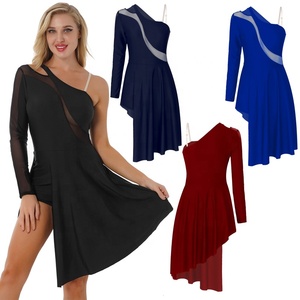 Vestidos de Baile para Mujer, Ropa de Práctica de Danza, Vestidos para Clases, Actuaciones, Competencias, Baile de Salón - Product Image 1