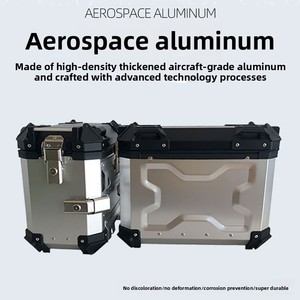 Nhà Máy Trực Tiếp Bán Hot 38L Xe Máy Side Box Phổ Hợp Kim Nhôm Màu Đen Bạc <span class=keywords><strong>Top</strong></span> Trường Hợp Phù Hợp Cho BMW Yamaha Cho Honda - Product Image 3