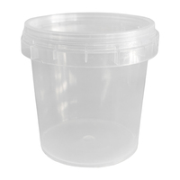 Tambours de stockage en plastique transparent de 5 gallons couleurs personnalisables durables seau à boisson en plastique réutilisable pour polyvalent
