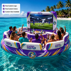 Sofá Flotante Personalizado para <span class=keywords><strong>Cine</strong></span> con Mini Bar, Respaldo y Soporte para Pantalla Grande, Ideal para Fiestas en Resorts de Playa y Negocios de Alquiler - Product Image 3