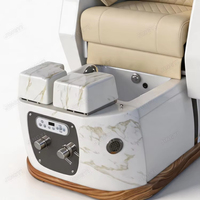 Fauteuils de pédicure de luxe JingYi Beauty Salon, fauteuil de pédicure réglable et ensemble table de manucure, fauteuils de bain de pieds avec massage