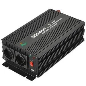 SGM-2000W 12V 24V 48V Inverter gelombang sinus modifikasi DC/AC Grid off frekuensi tinggi