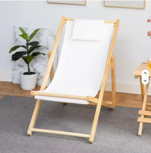 Portable Modern Solid Wood Oxford Folding <b>Lounge</b> <b>Chair</b> <b>Outdoor</b> Sun Lounger for Home Office Garden Beach Hotel Use - Product Image 3