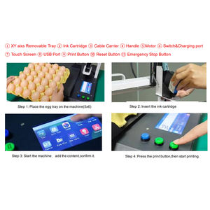 Machine automatique de codage d'œufs à jet d'encre continu à une tête Yaomatec - Product Image 6