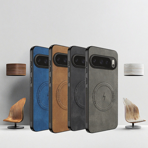 XIAOYUE Magnetic Leather Phone <b>Case</b> for iQOO <b>Wireless</b> <b>Charging</b> with Embossed Logo and Pure Color Design - Product Image 3