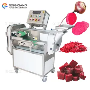 Kitchen Hotel Use Automatic Beet Cutter Beetroot Dicing Slicing Shredding Cutting Machine