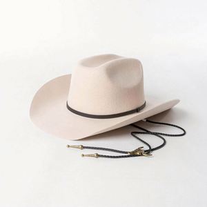 Wholesale 2024 Autumn Winter New Arrival Trendy Fashion Sombrero Fedoras Women Men Vintage 100% Wool Felt Western Cowboy Hat - Product Image 5