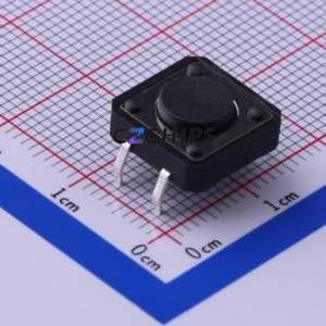 TC-1103-B-B Tactile Switch Through hole Component THT-4P,12x12mm Switch Single Pole Single Throw Round Button 1.6N Through Hole - Product Image 1