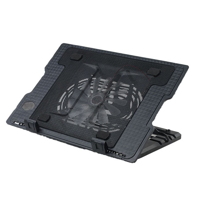 Adjustable 10-17 Inch Notebook Liquid Cooling Single Fan Base N18 Plastic Laptop Cooling Pads Stock