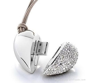 2024 thời trang kim cương USB <span class=keywords><strong>Flash</strong></span> Drive chất lượng tốt 8GB 16GB Memory Stick USB <span class=keywords><strong>Flash</strong></span> Drive 2.0 3.0 kim loại hình trái tim USB Đĩ<span class=keywords><strong>a</strong></span> - Product Image 2