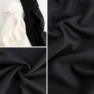 Stretchy White <b>Knit</b> Polyester Spandex Fabric Sold Per Yard Soft Elastic Cloth Perfect For Hand Sewing And Dress Production - Product Image 5