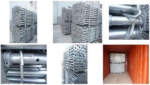 Étai en acier robuste au design moderne pour la construction, supports métalliques galvanisés pour la construction en béton - Product Image 5